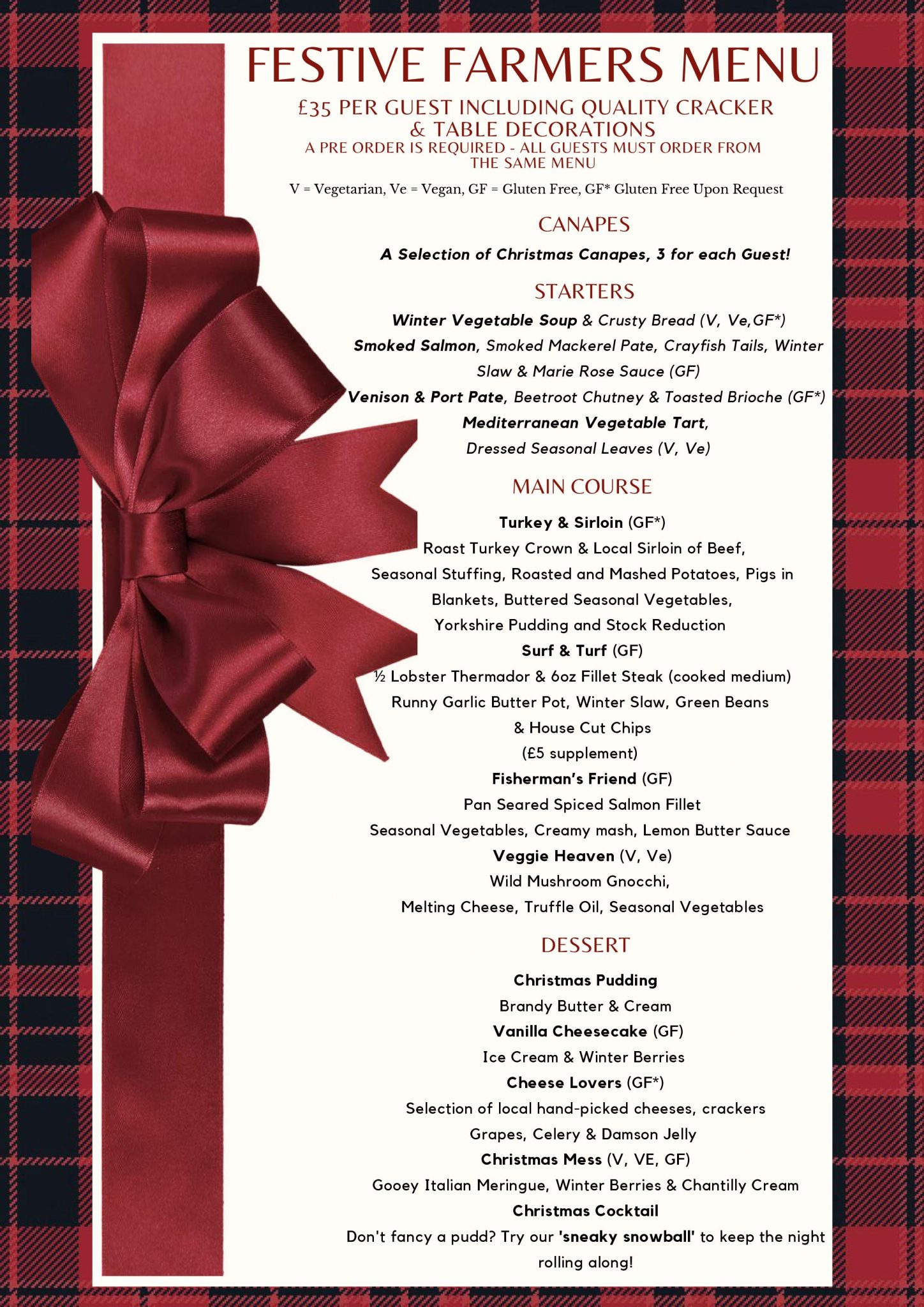 The Farmers Arms Festive Menu 2020 Page 001 The Farmers